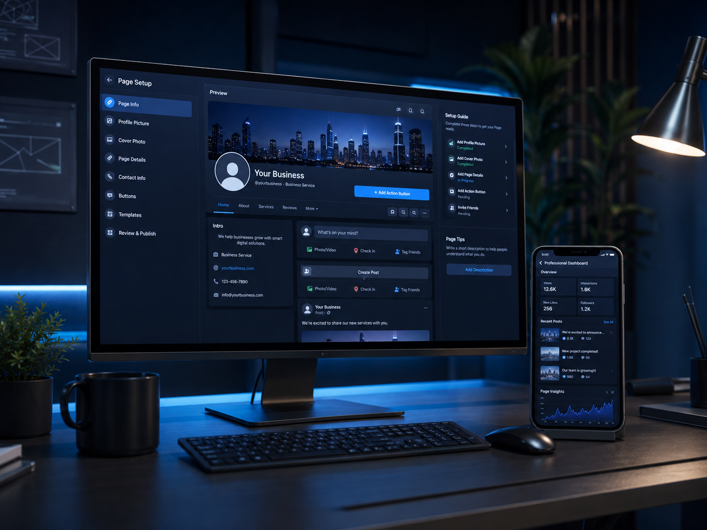 Facebook setup service